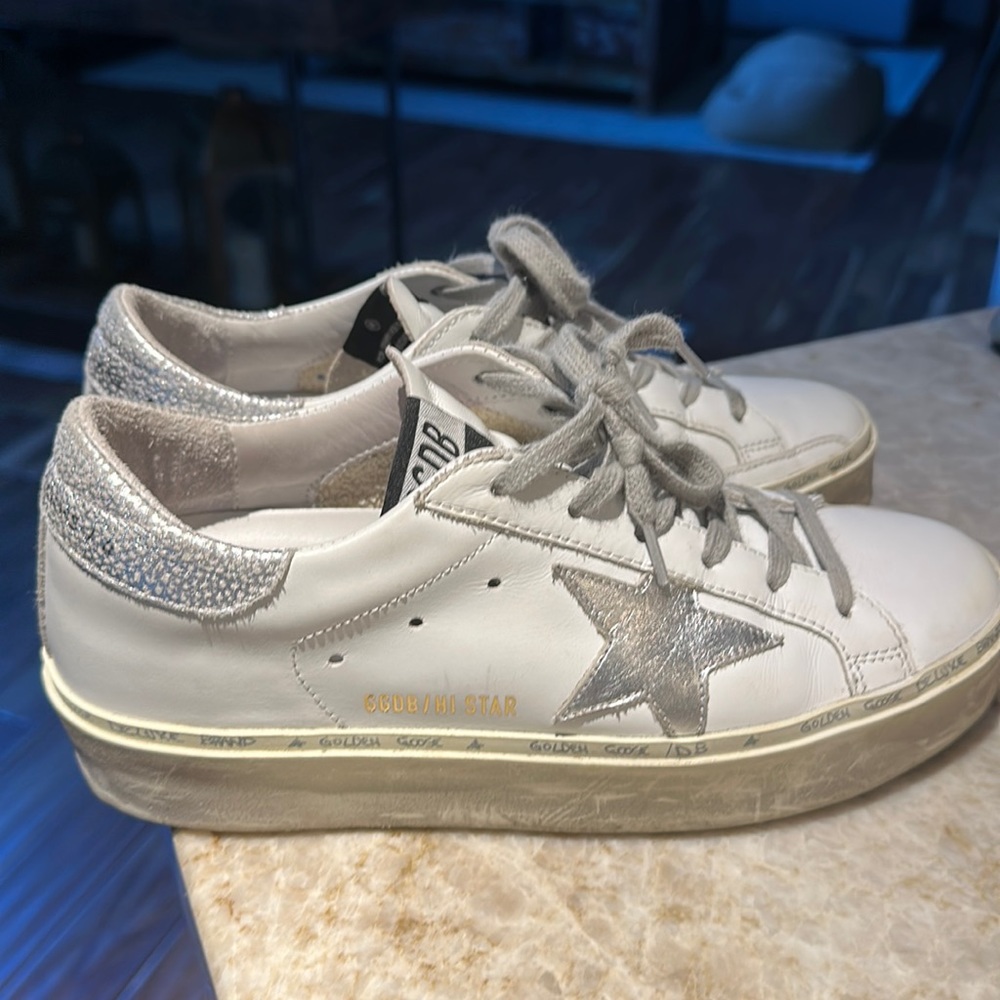 Hi Star Golden Goose Platform Sneaker